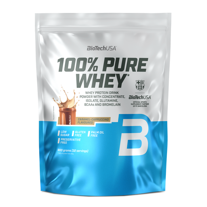 BioTechUSA 100% Pure Whey - Caramel Cappuccino (900g)