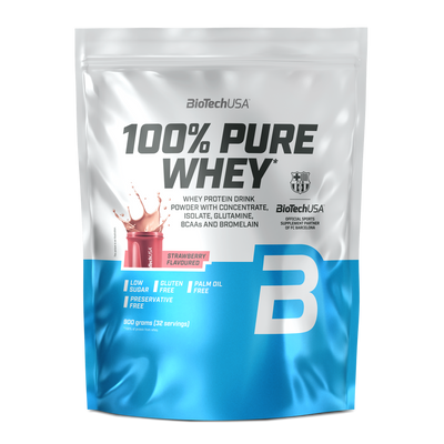 BioTechUSA 100% Pure Whey - Strawberry (900g)