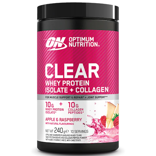 Optimum Nutrition Clear Whey Protein Isolate + Collagen - Apple & Raspberry (240 g)