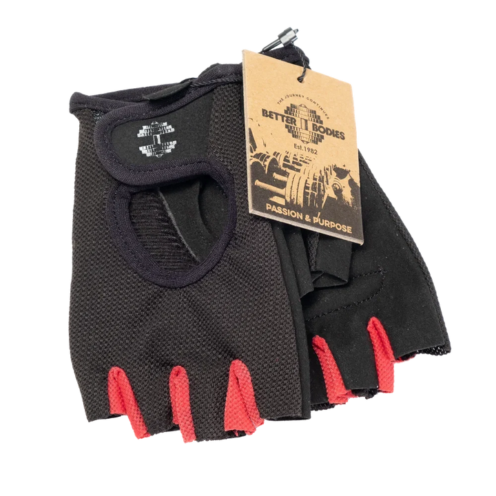 Better Bodies Womens Training Gloves - Black/Pink