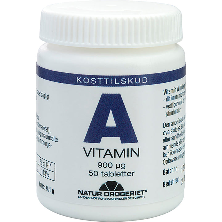 Natur Drogeriet A-vitamin 900 µg (50 kpl.)
