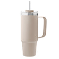 AYA&IDA Thermo Cup with Straw - Cream Beige (885 ml)