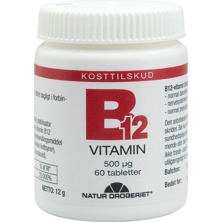 Natur Drogeriet B12-vitamin 500 μg (60 kpl)