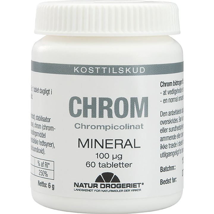 Natur Drogeriet Chrom 100 μg (60 kpl.)