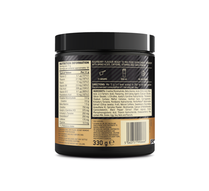 Optimum Nutrition Gold Standard Pre Workout - Blue Raspberry (330g)