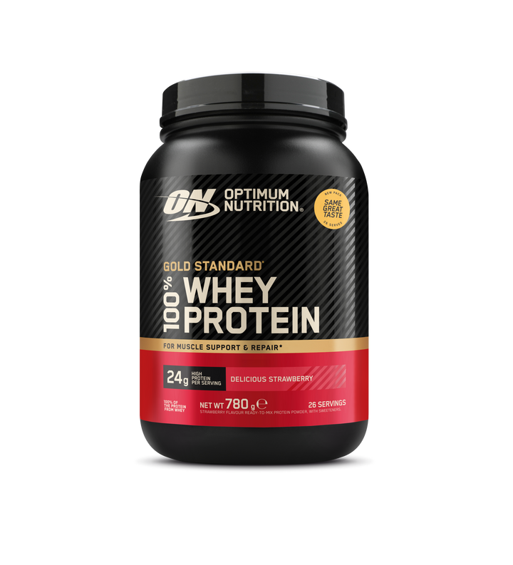 Optimum Nutrition Gold Standard 100% Whey - Delicious Strawberry 780 g dåse