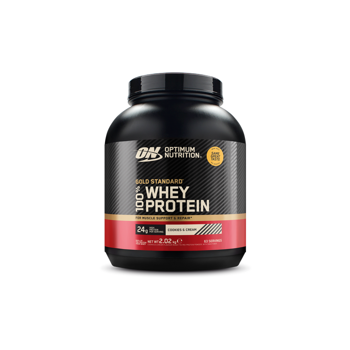 Optimum Nutrition Gold Standard 100% Whey - Cookies & Cream 2 kg dåse
