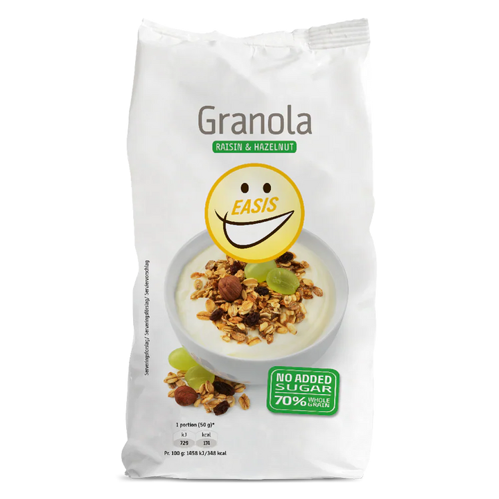 EASIS Aamiainen - Granola Raisin & Hazelnut (350 g)