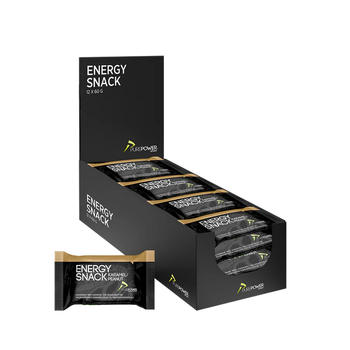 PurePower Energy Snack - Caramel & Peanut (12 x 60 g)