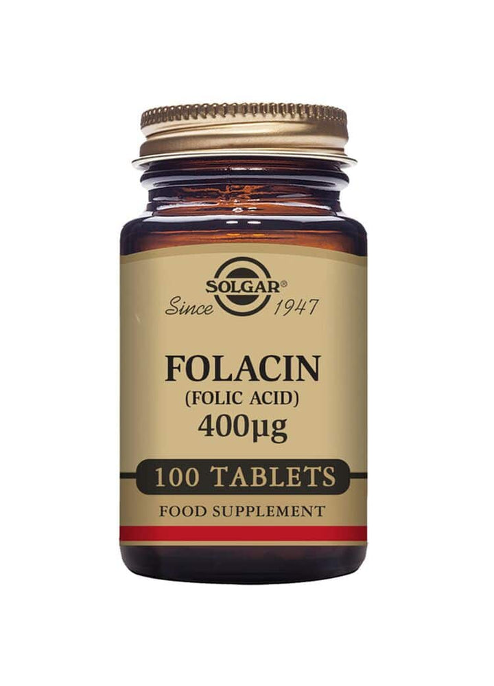 Solgar Folacin (Folic Acid) 400 µg (100 tablettia)