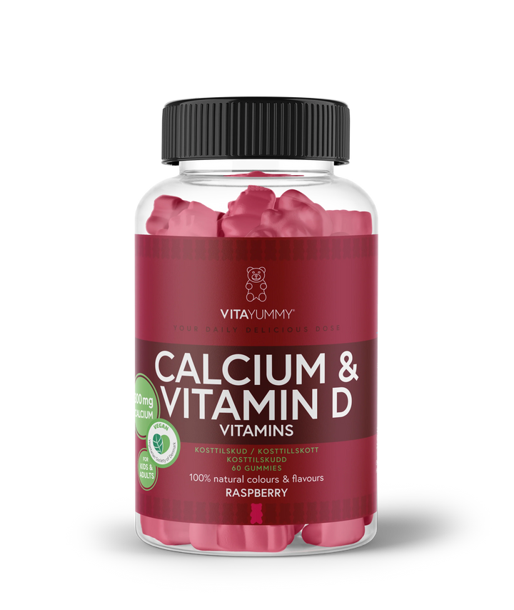 VitaYummy Calcium & Vitamin D - Raspberry (60 kpl)