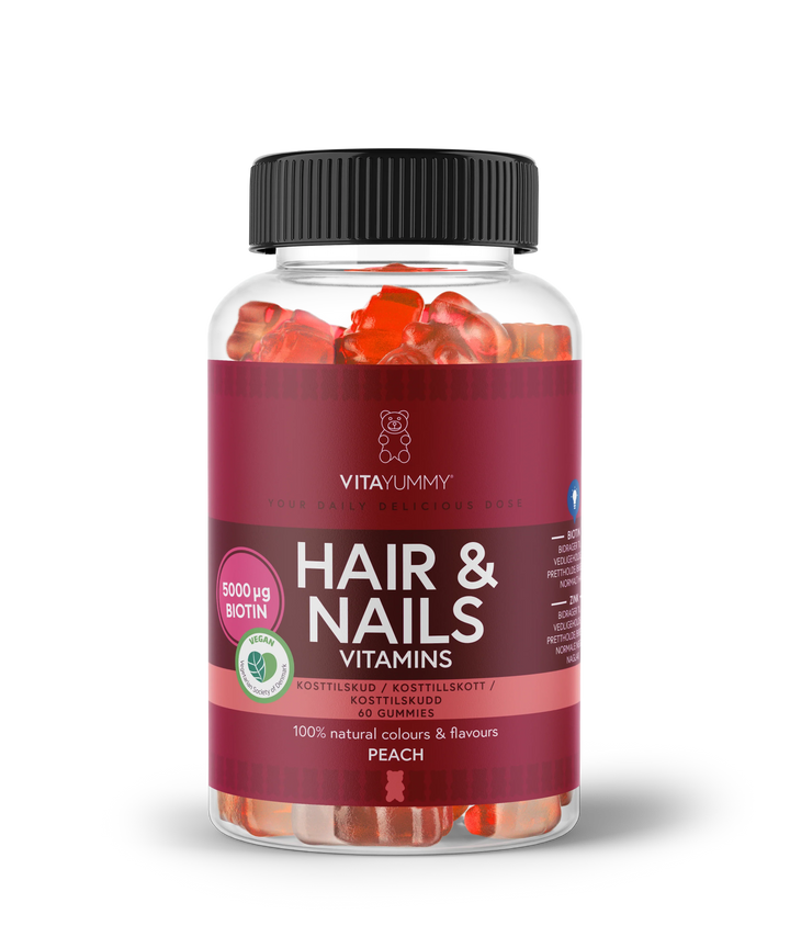 VitaYummy Hair & Nails - Peach (60 kpl)