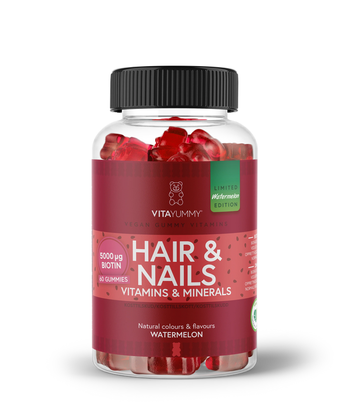 VitaYummy Hair & Nails - Watermelon (60 kpl)