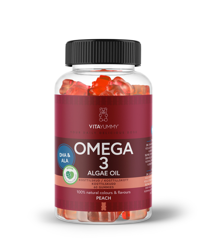 VitaYummy Omega 3 - Peach (60 kpl)