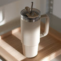 AYA&IDA Thermo Cup with Straw - Soft Rose (885 ml)