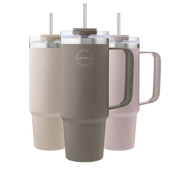 AYA&IDA Thermo Cup with Straw (885 ml)