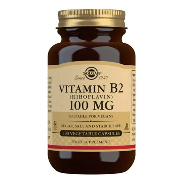 Solgar B2 vitamin 100 mg Riboflavin (100 kapselia)