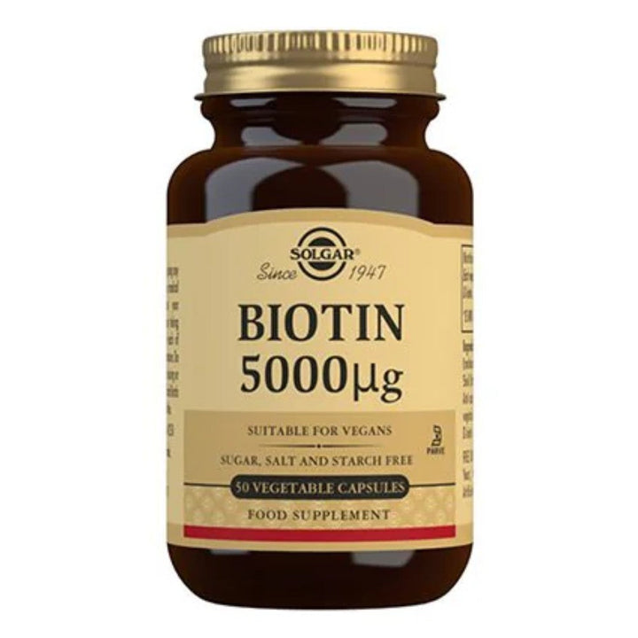Solgar Biotin 5000 µg (50 kapselia)