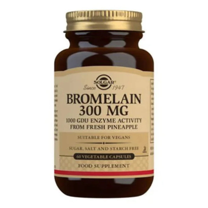 Solgar Bromelain 300 mg (60 kapselia)