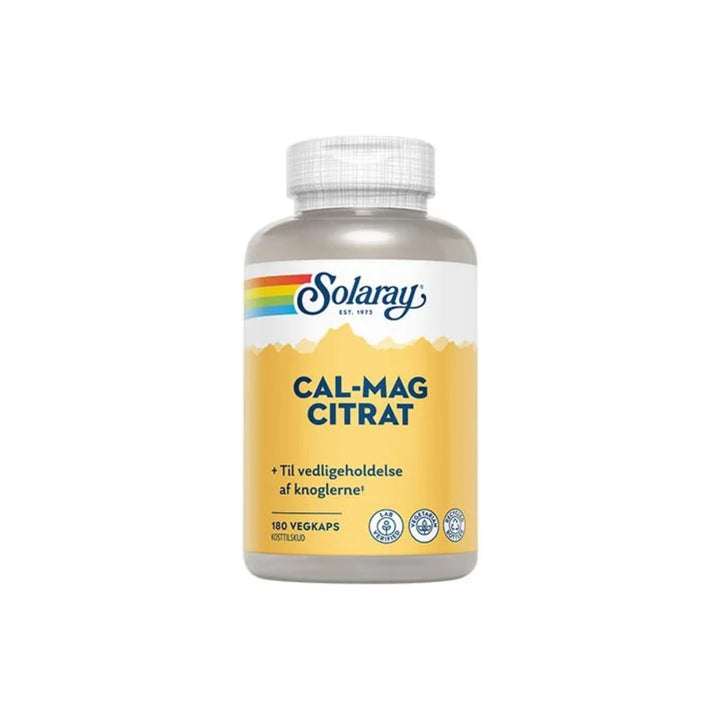 Solaray Cal-Mag Citrat (180 kapselia)