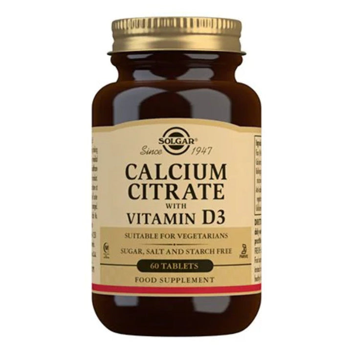 Solgar Calcium Citrate+D3 (60 tablettia)