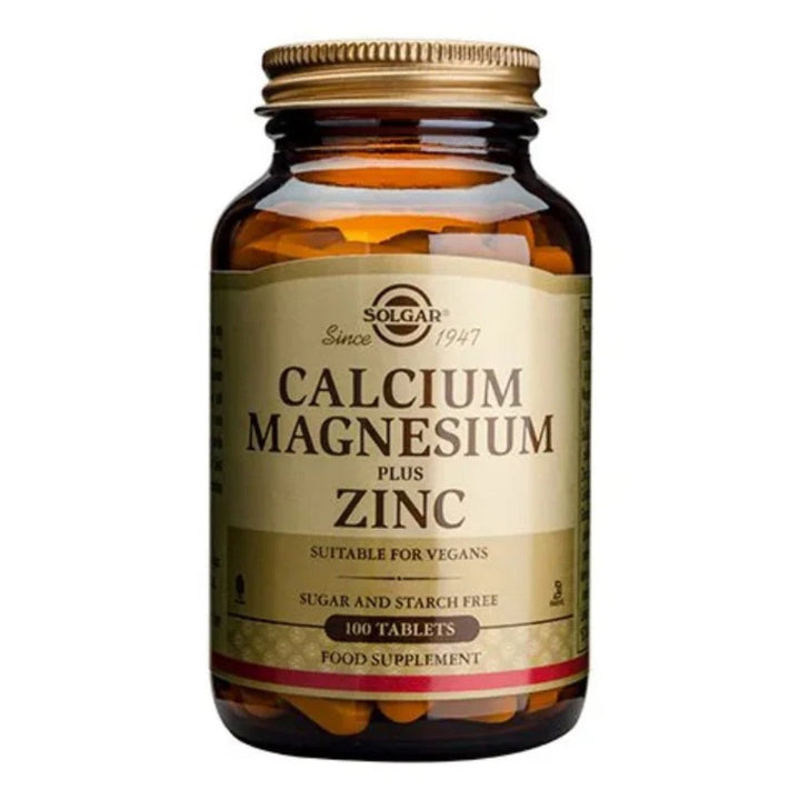 Solgar Calcium Magnesium Zinc (100 tablettia)