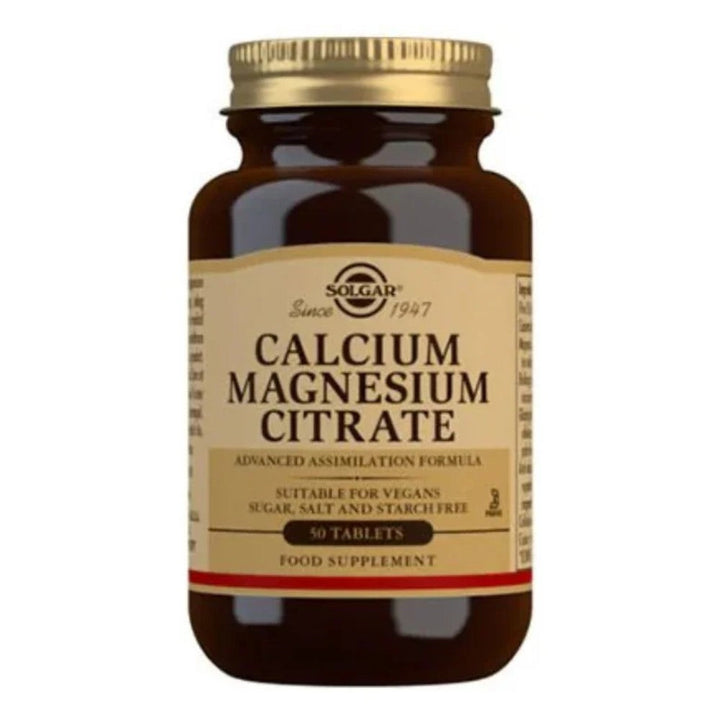 Solgar Calcium Magnesiumsitraatti (50 tablettia)