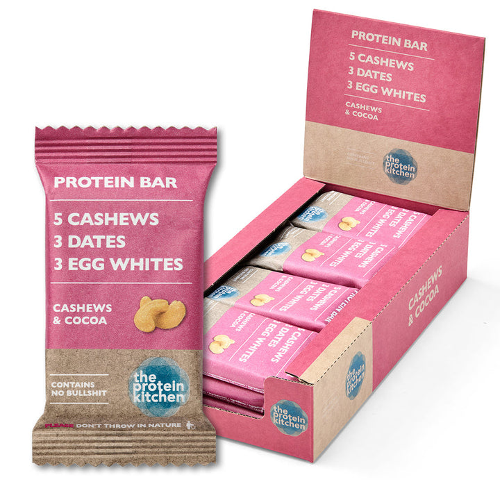 The Protein Kitchen Bar - Cashews & Cocoa (12 x 50 g)