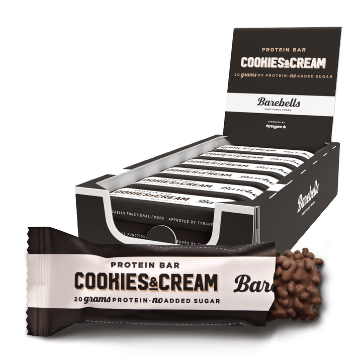 Barebells Proteiinipatukka - Cookies & Cream (12 x 55 g)