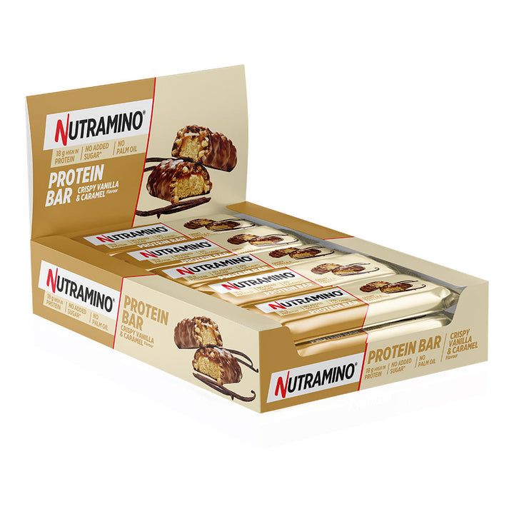 Nutramino Proteiinipatukka - Crispy Vanilla & Caramel (12 x 55 g)