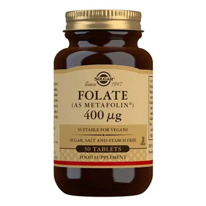 Solgar Folat (Metafolin) 400ug (50 tablettia)