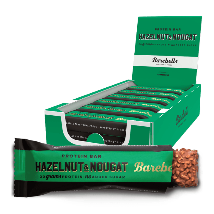 Barebells Proteiinipatukka - Hazelnut & Nougat (12 x 55 g)
