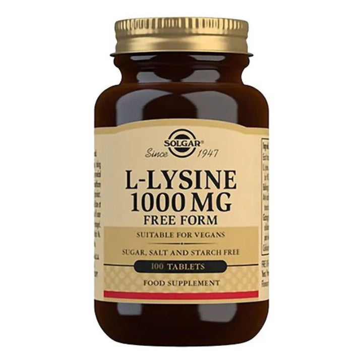 Solgar L-Lysine 1000 mg (100 tablettia)