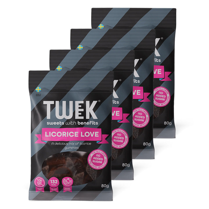 TWEEK Candy - Licorice Love (4 x 80 g)