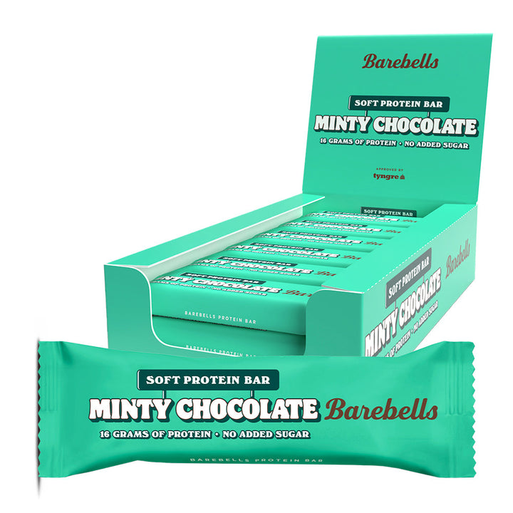 Barebells Soft-proteiinipatukka - Minty Chocolate (12 x 55 g)
