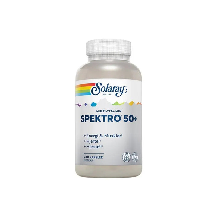 Solaray Monivitamiini Spektro50+ (200 kapselia)