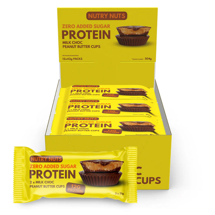 Nutry Nuts Peanut Butter Cups - Milk Chocolate (12 x 42 g)