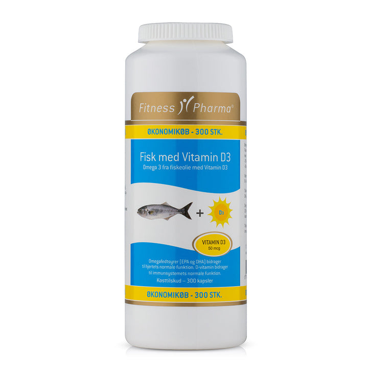 Fitness Pharma Kalaöljy+D3 LUOMU (300 kpl)
