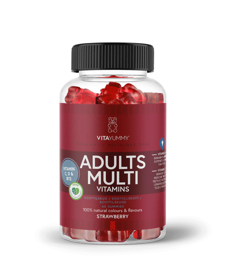 VitaYummy Adults Monivitamiini - Strawberry (60 kpl)