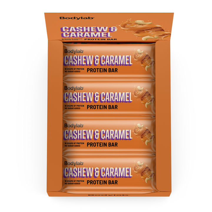 Bodylab Proteiinipatukka - Cashew & Caramel (12 x 55 g)