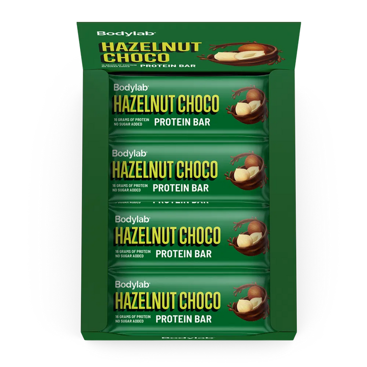 Bodylab Proteiinipatukka - Hazelnut Choco (12 x 55 g)
