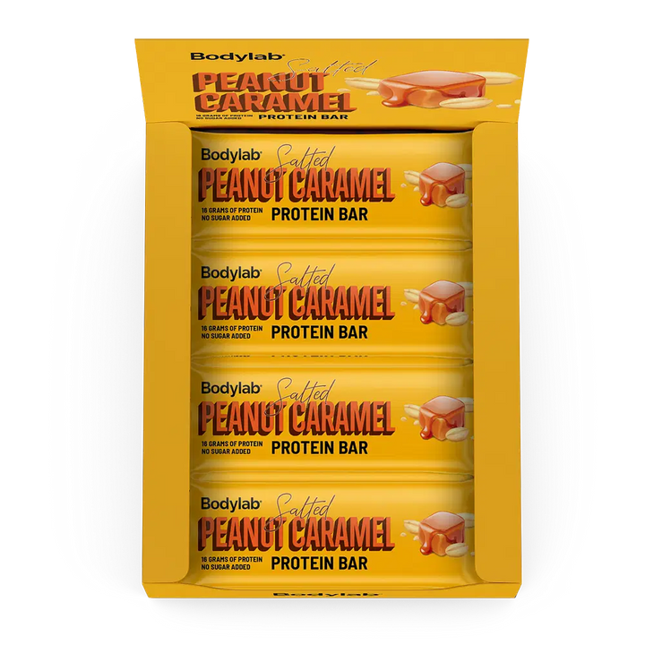 Bodylab Proteiinipatukka - Salted Peanut Caramel (12 x 55 g)