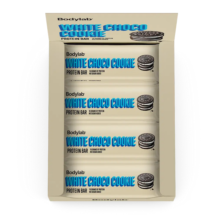 Bodylab Proteiinipatukka - White Choco Cookie (12 x 55 g)