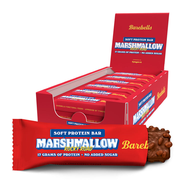Barebells Soft-proteiinipatukka - Rocky Road Nutty Marshmallow (12 x 55 g)