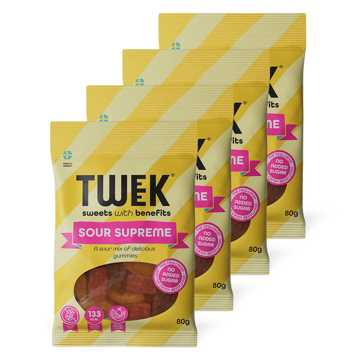TWEEK Candy - Sour Supreme (4 x 80 g)