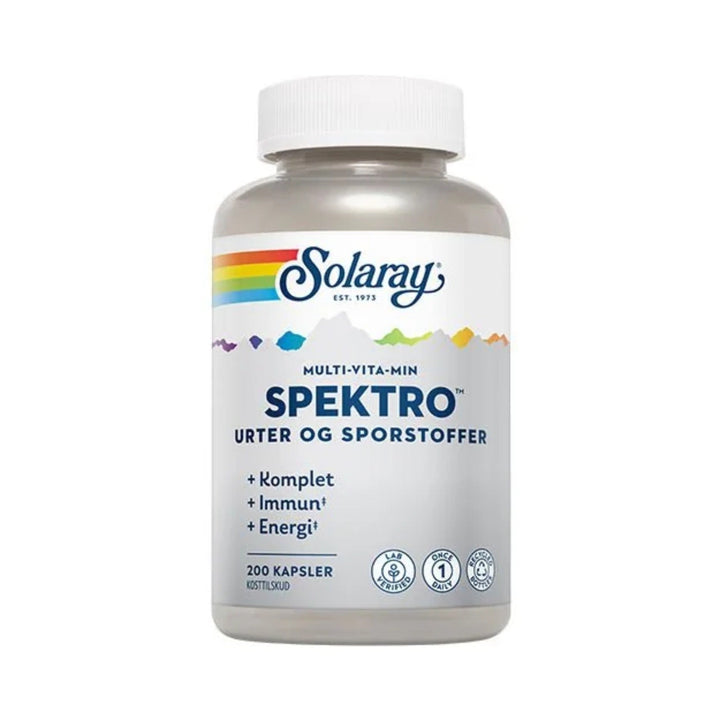 Solaray Spektro Multi-Vita-Min – yrtit ja hivenaineet (100 kapselia)