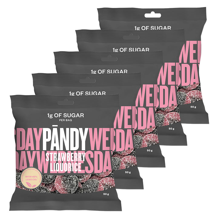 PANDY CANDY - Strawberry Liquorice (6 x 50 g)