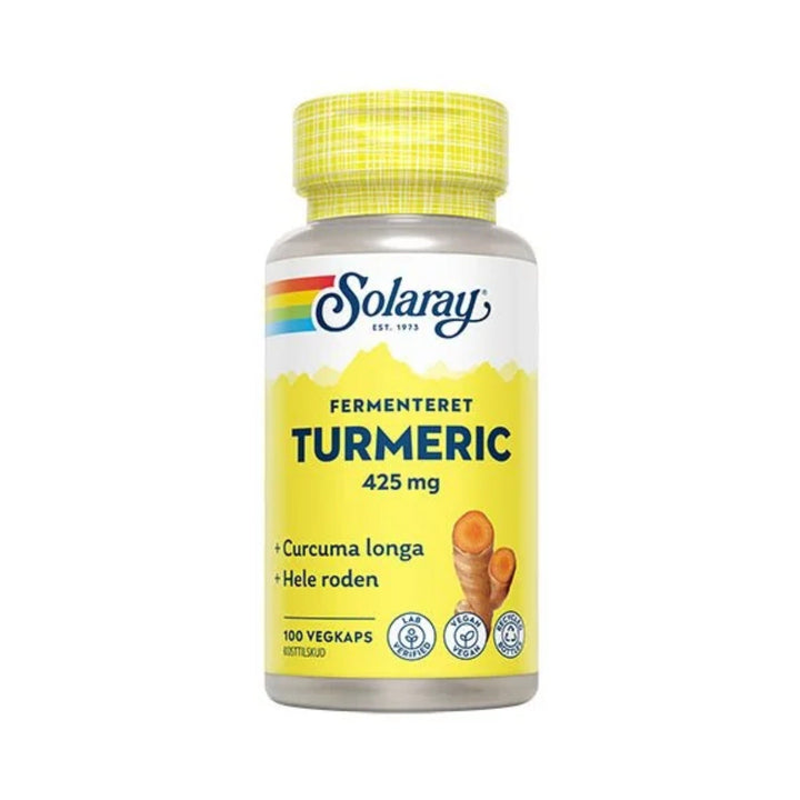 Solaray Turmeric Fermenteret (100 kapselia)
