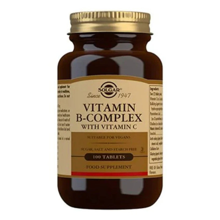 Solgar B-Complex with Vitamin C (100 tablettia)