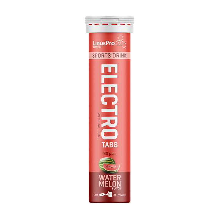 LinusPro Elektrolyytti Tabs + kofeiini - Watermelon